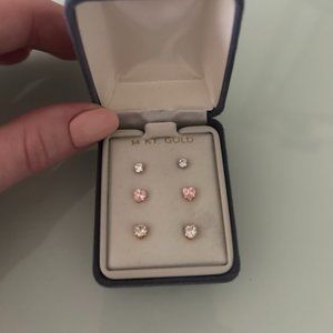 14k Gold Earrings (Baby/Child's first earrings)